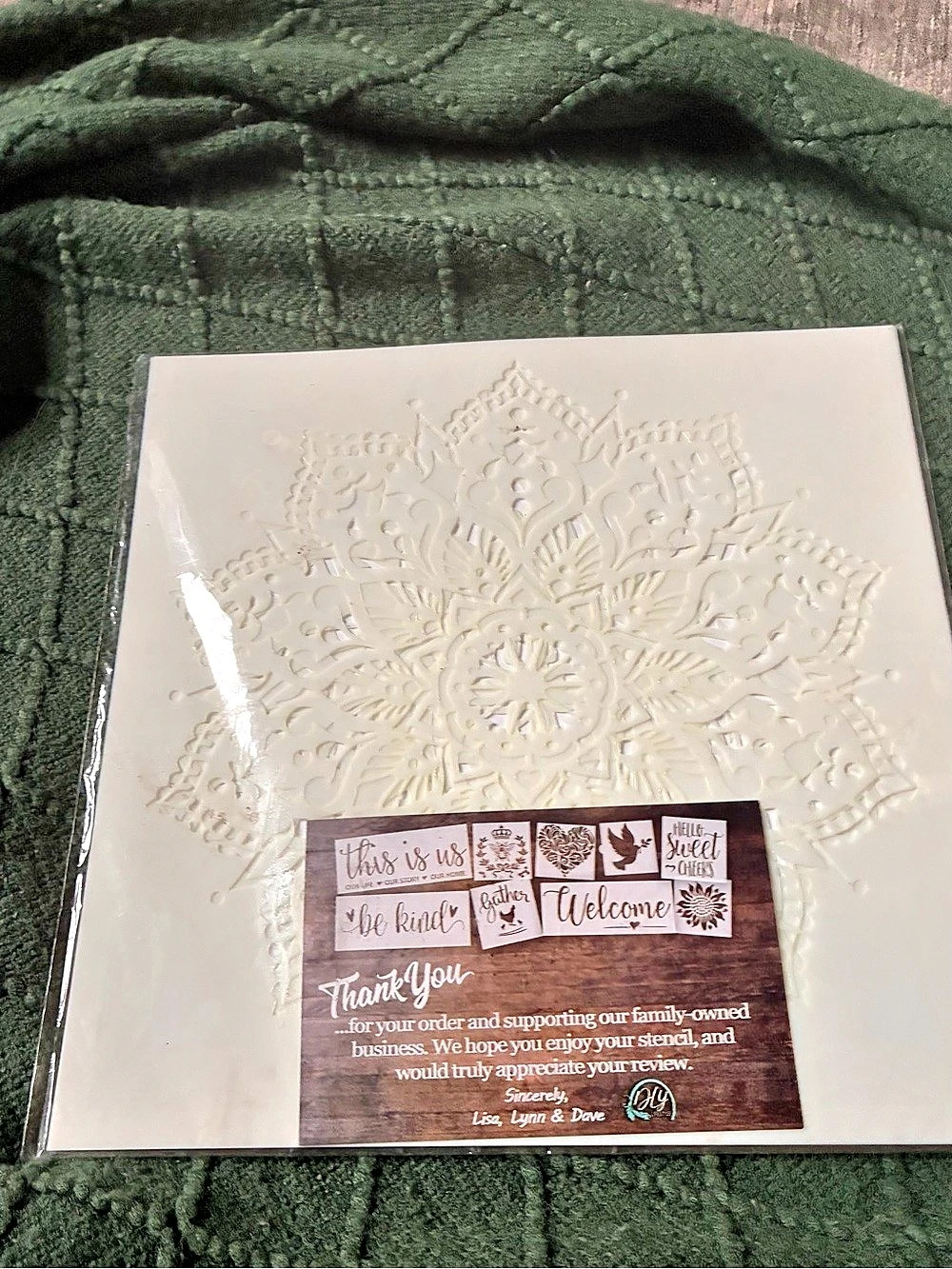 DIY Lifestyle Mandala Stencil 12” x 12”